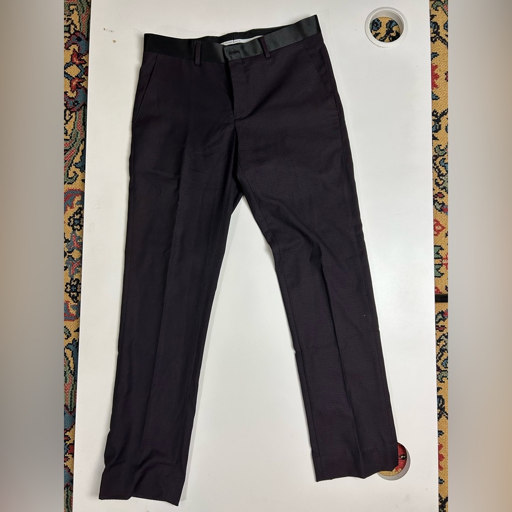 Blackberrys Men’s Slim Fit Burgundy Dress Pants